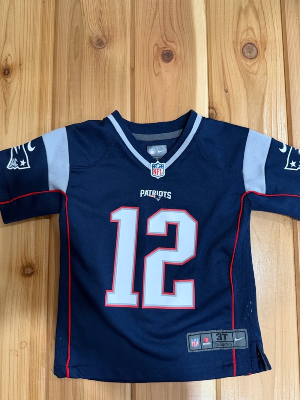 Tom Brady Patriots #12 Football Jersey 3T